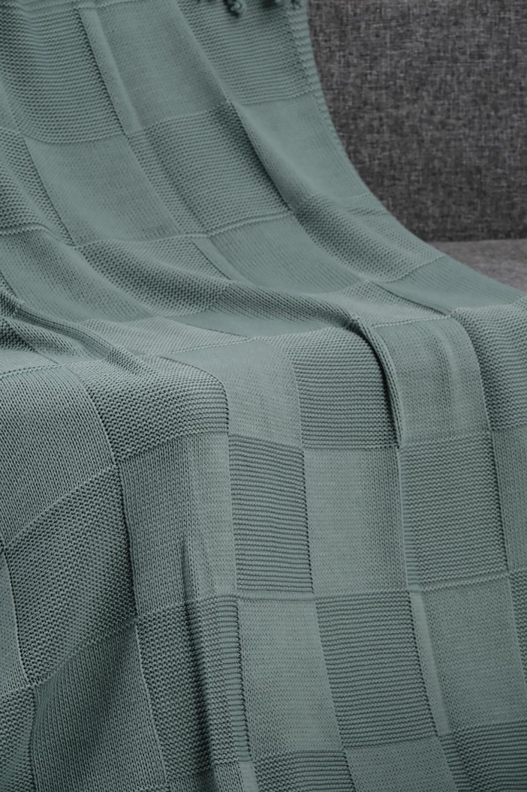The Artisanal Block-Stitch Knit Throw - Image 5