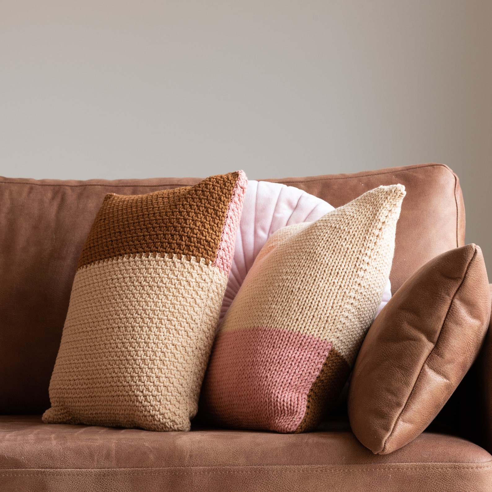 Color-Block Textured Cushion Covers - Image 2