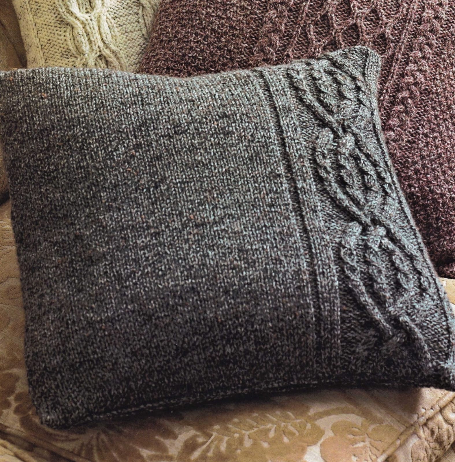 Tweed Knit Cushion Covers - Image 2