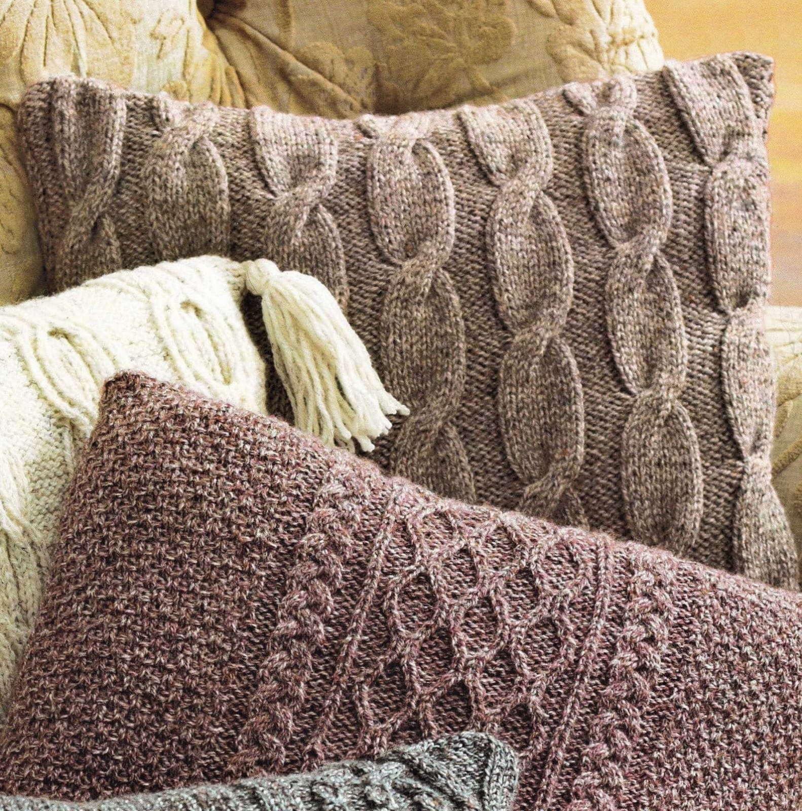 Tweed Knit Cushion Covers - Image 3