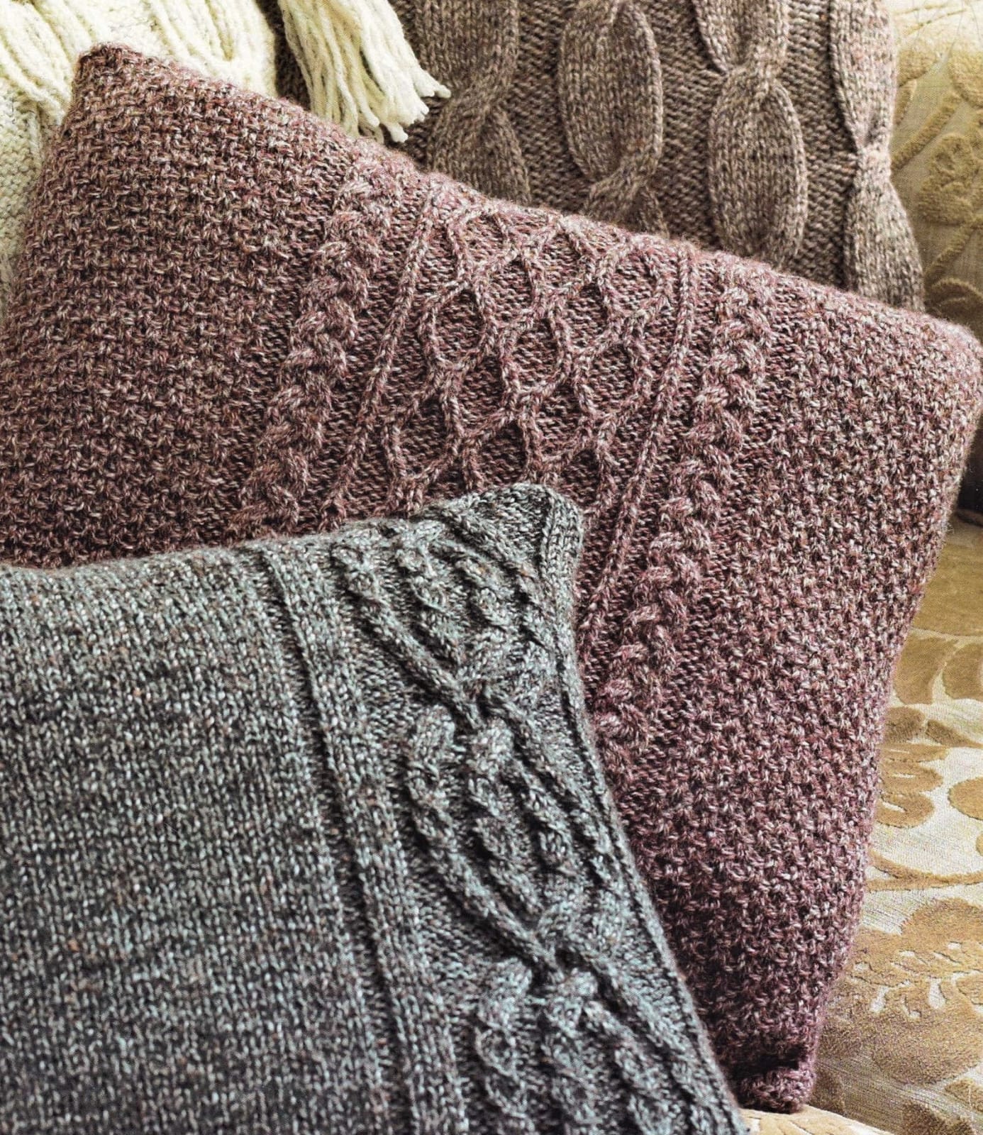 Tweed Knit Cushion Covers - Image 4