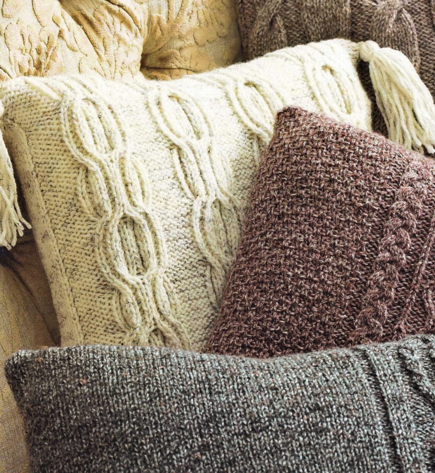 Tweed Knit Cushion Covers - Image 5