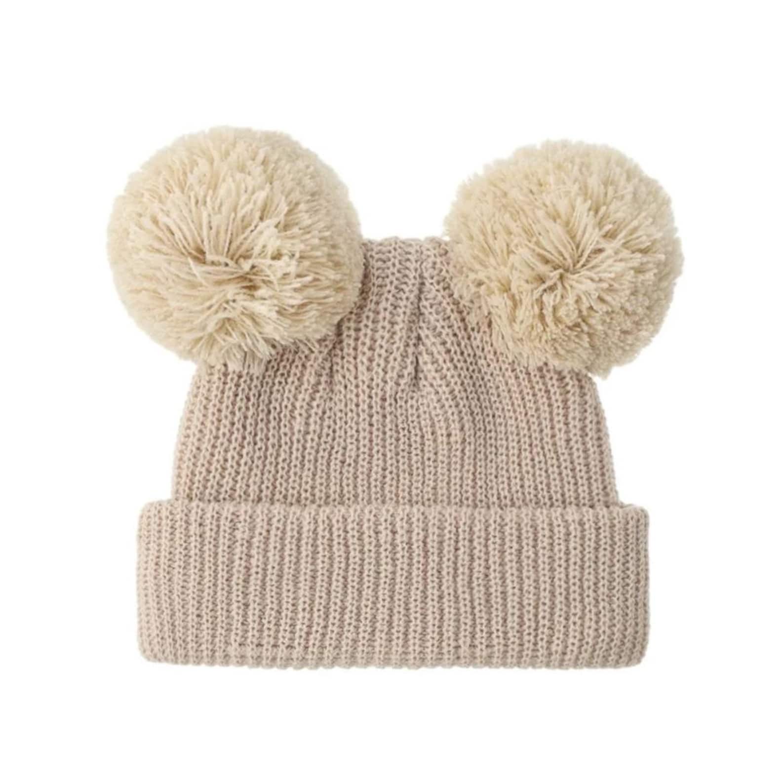 Double Pom-Pom Baby Beanie - Image 3