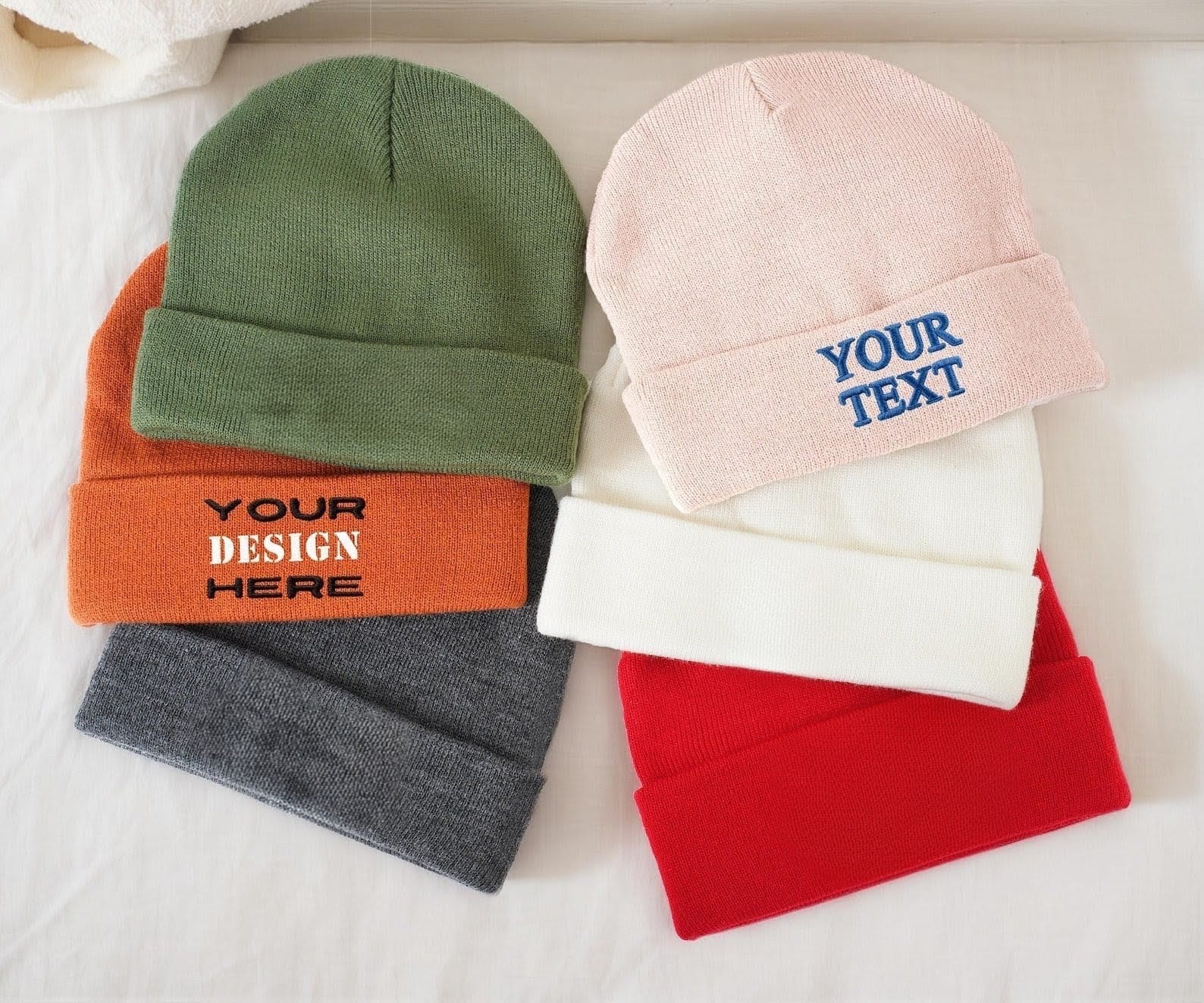 Custom Premium 100% Acrylic Ribbed Cuffed Beanie - Image 2