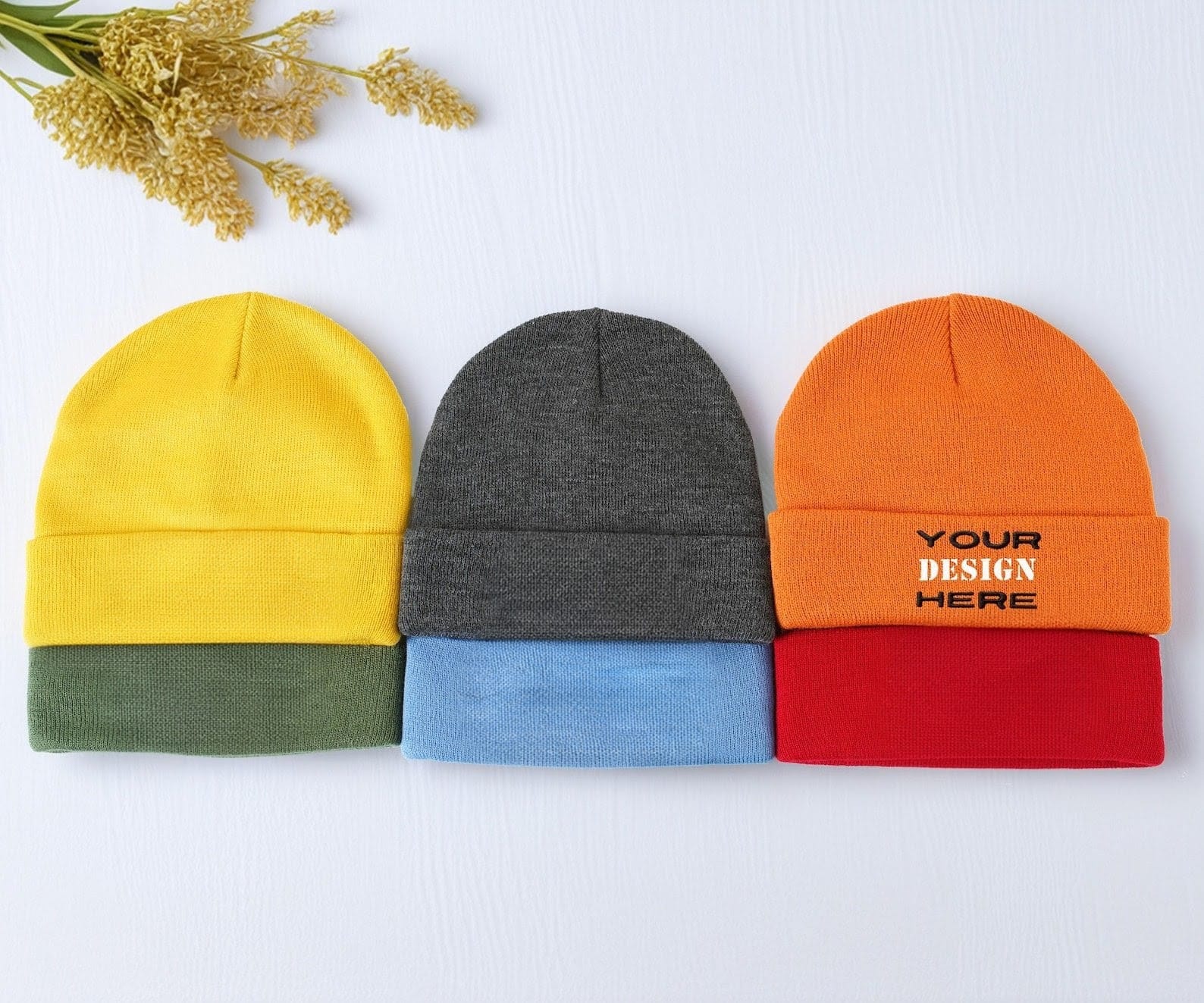 Custom Premium 100% Acrylic Ribbed Cuffed Beanie - Image 3